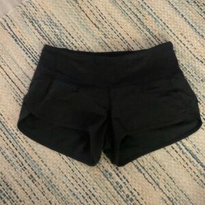 Lululemon shorts, black, size 2